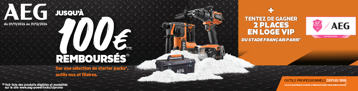 Offre de remboursement AEG - Mr.Bricolage