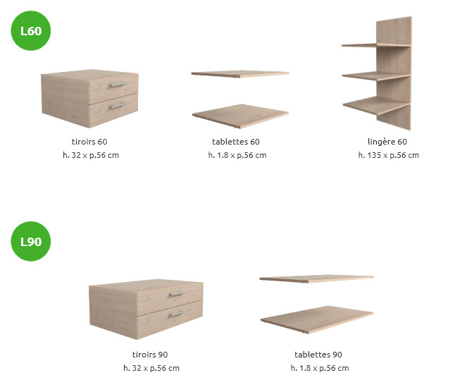 Dressings L60 et L90